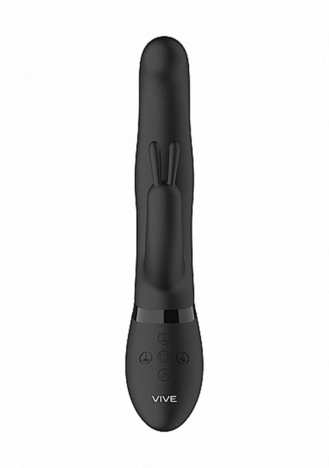 VIVE Izara - Rotating Beads Rabbit - Black - Wibrator króliczek