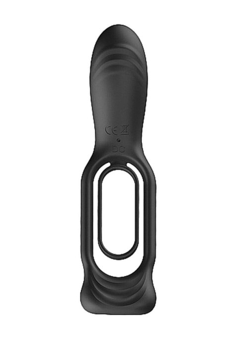 N0. 88 - Vibrating Rechargeable Cock Ring - Black - WIbrujący pierścień erekcyjny