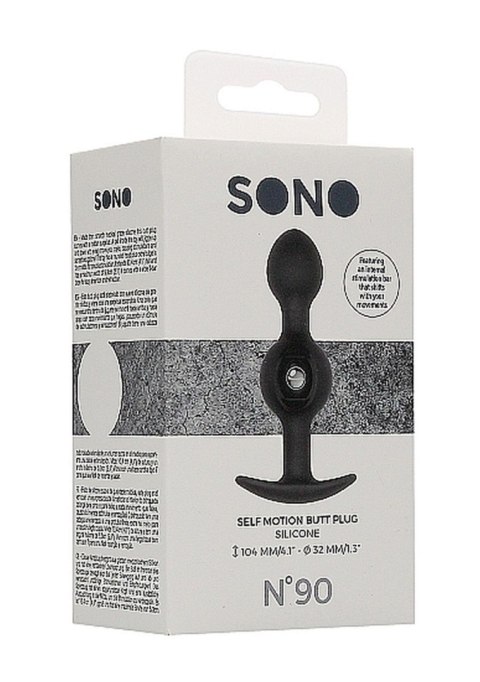 N0. 90 - Self Penetrating Butt Plug - Black