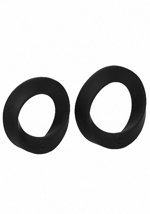 NO. 86 - Cock Ring Set - Black - pierścień erekcyjny