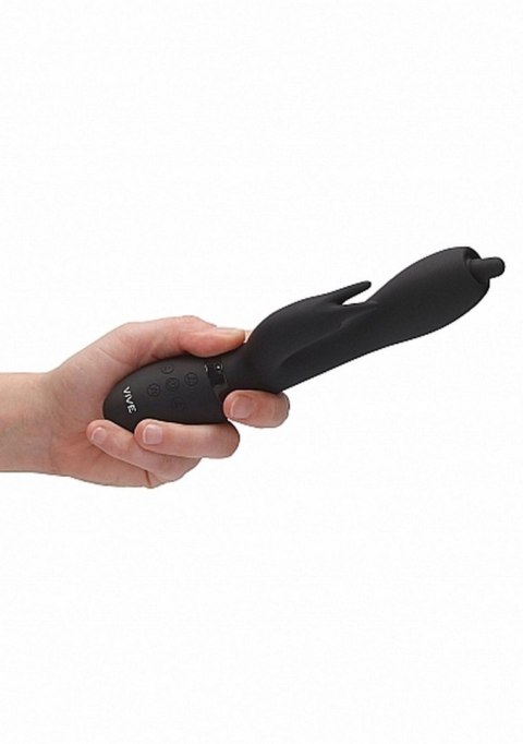 VIVE Nilo - Pinpoint Rotating G-spot Rabbit Black - Wibrator króliczek