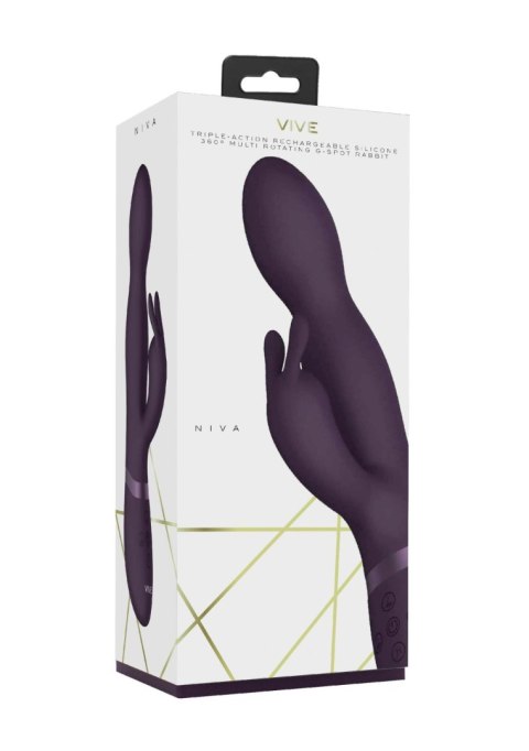 VIVE Niva - 360degrees Rabbit - Purple - Wibrator króliczek