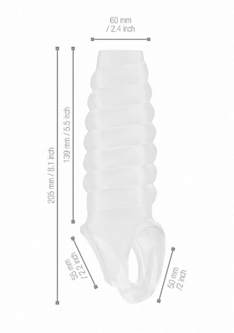 No.21 - Dong Extension - Transparent - Nakładka na penisa