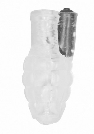 No.22 - Stroker - with vibrating bullet - Translucent - Masturbator wibrujący