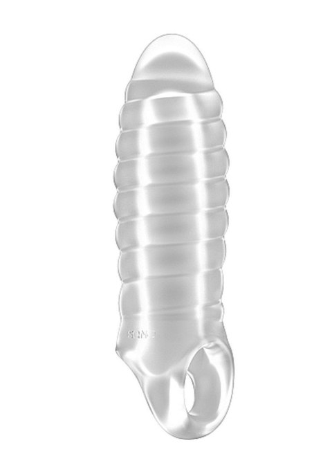 No.36 - Stretchy Thick Penis Extension - Translucent - Nakładka na penisa