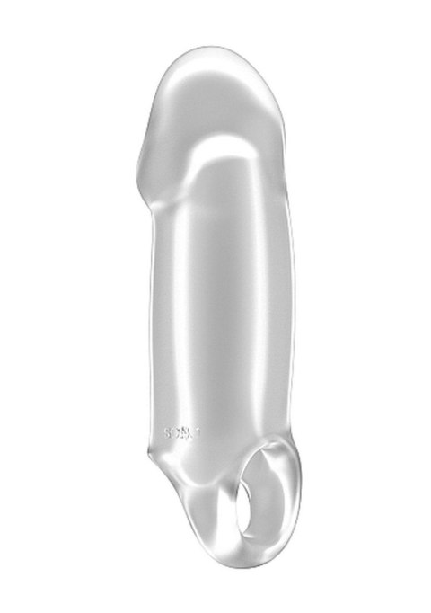 No.37 - Stretchy Thick Penis Extension - Translucent - Nakładka na penisa