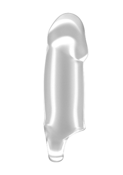 No.37 - Stretchy Thick Penis Extension - Translucent - Nakładka na penisa