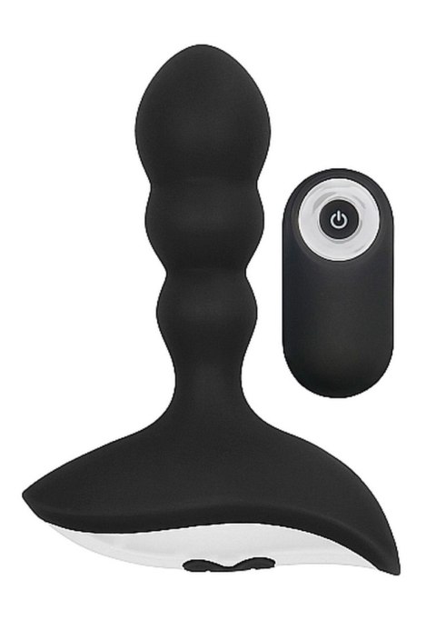 No. 78 - Rechargeable Anal Stimulator - Black - Wibrator analny