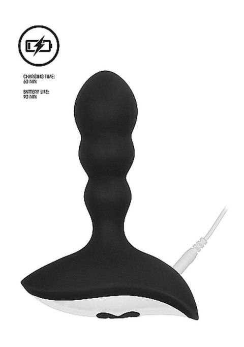 No. 78 - Rechargeable Anal Stimulator - Black - Wibrator analny