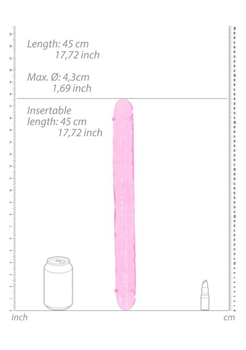 Realistic Double Dong - 18'' / 45 cm - podwójne dildo