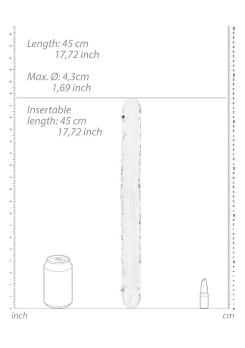 Realistic Double Dong - 18'' / 45 cm - podwójne dildo