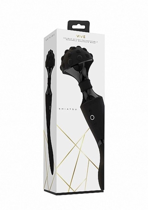 Stymulator- Shiatsu Bendable Massager Wand - Black