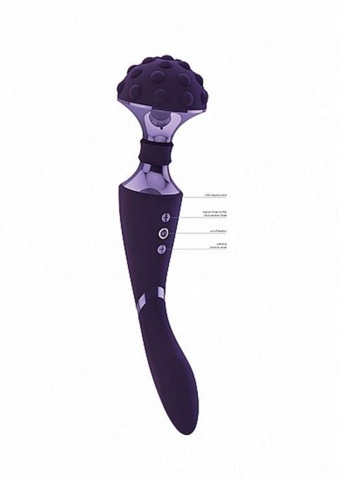 Stymulator- Shiatsu Bendable Massager Wand - Purple