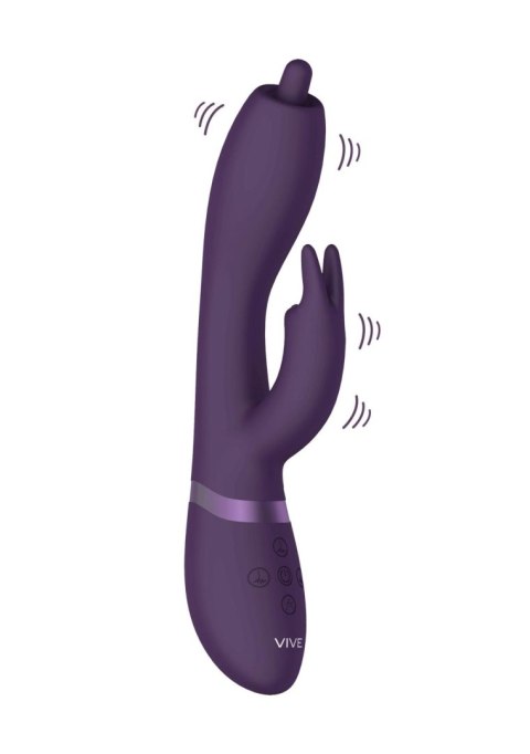 Wibrator Nilo - Pinpoint Rotating G-spot Rabbit - Purple - Wibrator króliczek