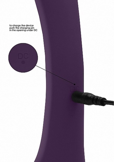 VIVE Nilo - Pinpoint Rotating G-spot Rabbit - Purple - Wibrator króliczek