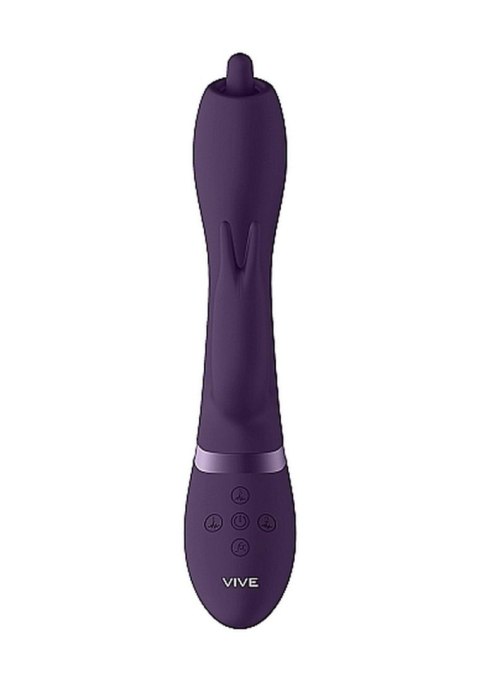 VIVE Nilo - Pinpoint Rotating G-spot Rabbit - Purple - Wibrator króliczek