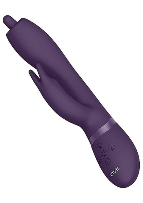 VIVE Nilo - Pinpoint Rotating G-spot Rabbit - Purple - Wibrator króliczek