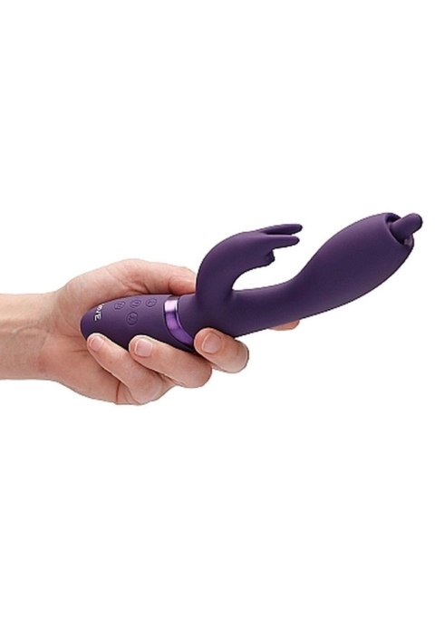 VIVE Nilo - Pinpoint Rotating G-spot Rabbit - Purple - Wibrator króliczek